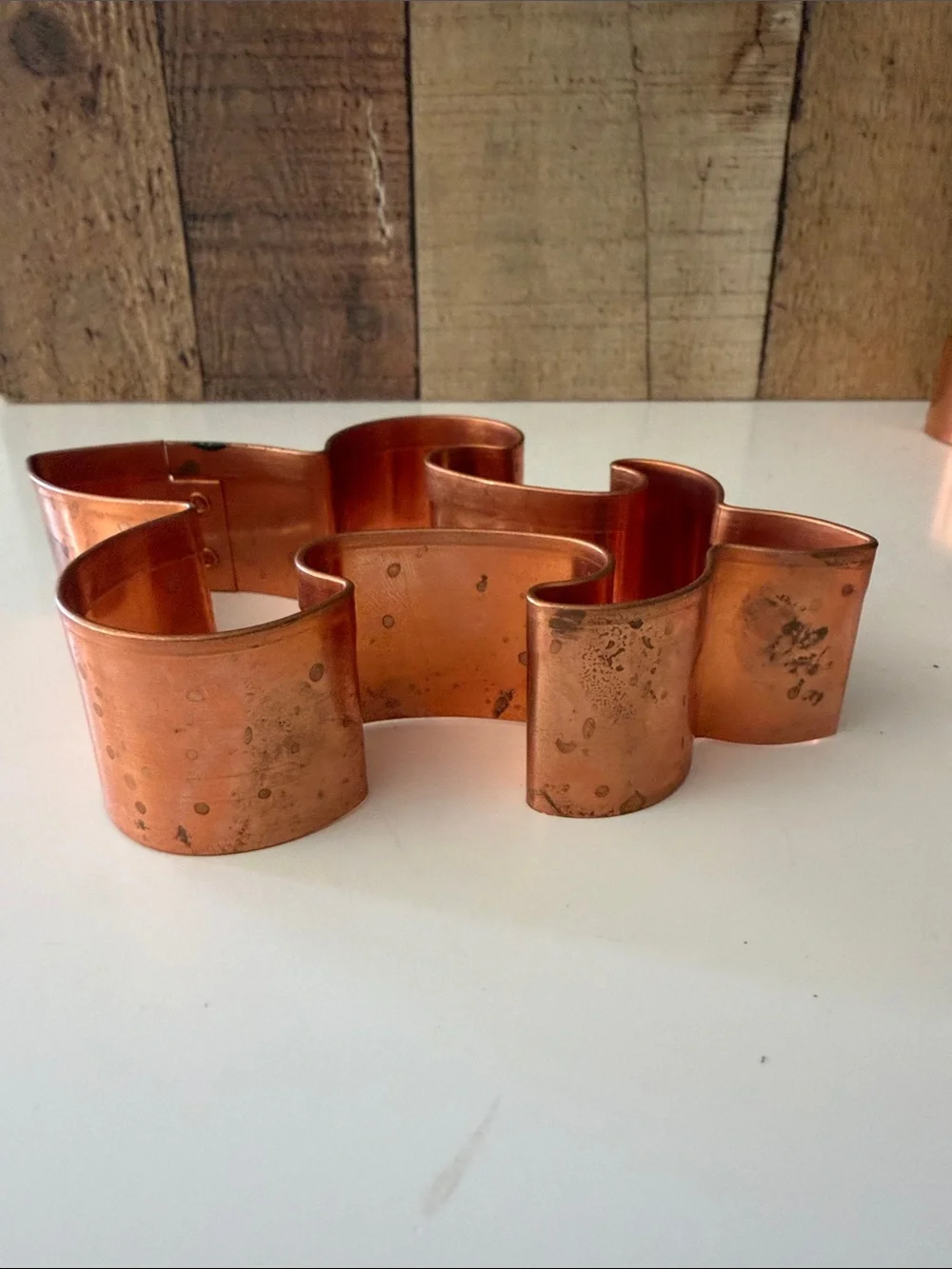 100% Copper Large Heavy Gauge Cookie Cutter Set of 7 Assorted Shapes